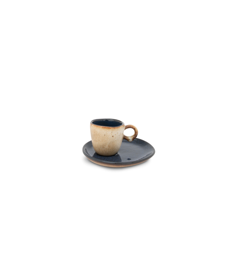 Chávena Café e Pires - Flower Seeds   - terrafina ® stoneware by ceramirupe