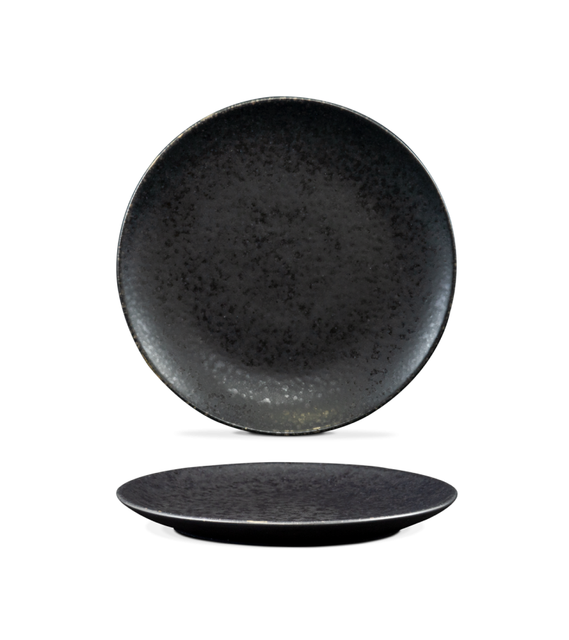 Prato Sobremesa - Black Stone - terrafina ® stoneware by ceramirupe