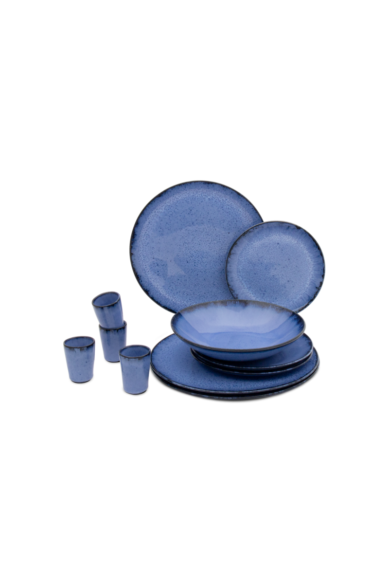 Set de 12 piezas con plato para pasta  - Amazonia