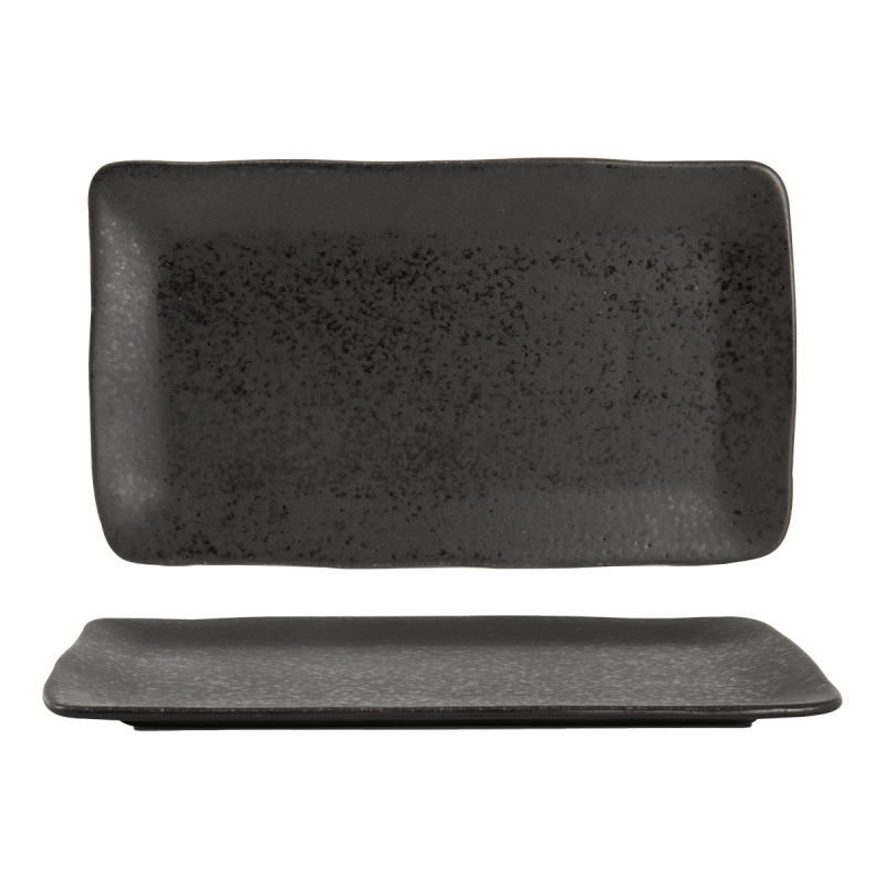 Large Rectangular Plate - Black Stone