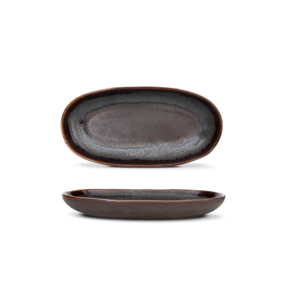 Oval Serving (2 sizes) - Set of 8  - Coffee