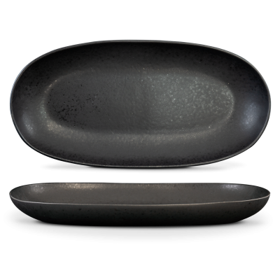 Oval Serving (4 Sizes)  - Black Stone