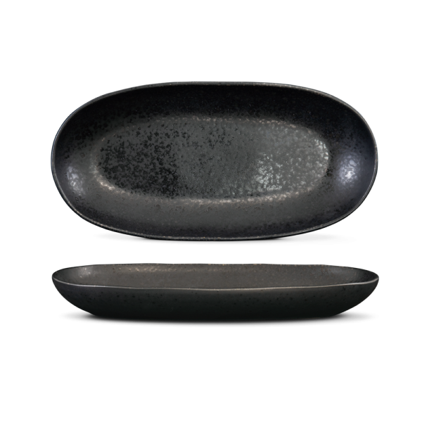 Oval Serving (4 Sizes)  - Black Stone