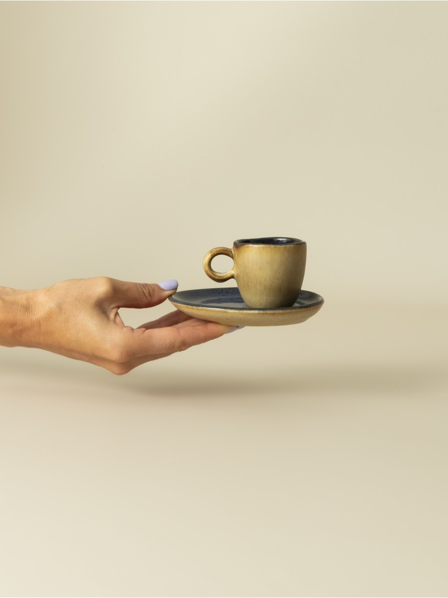 Taza de café y platillo - Flower Seeds