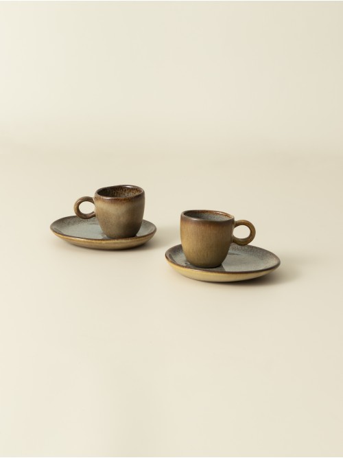 Taza de café y platillo - Flower Seeds
