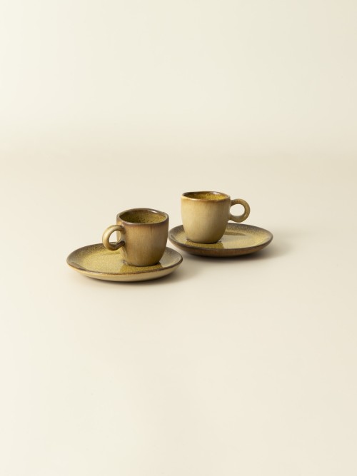 Taza de café y platillo - Flower Seeds