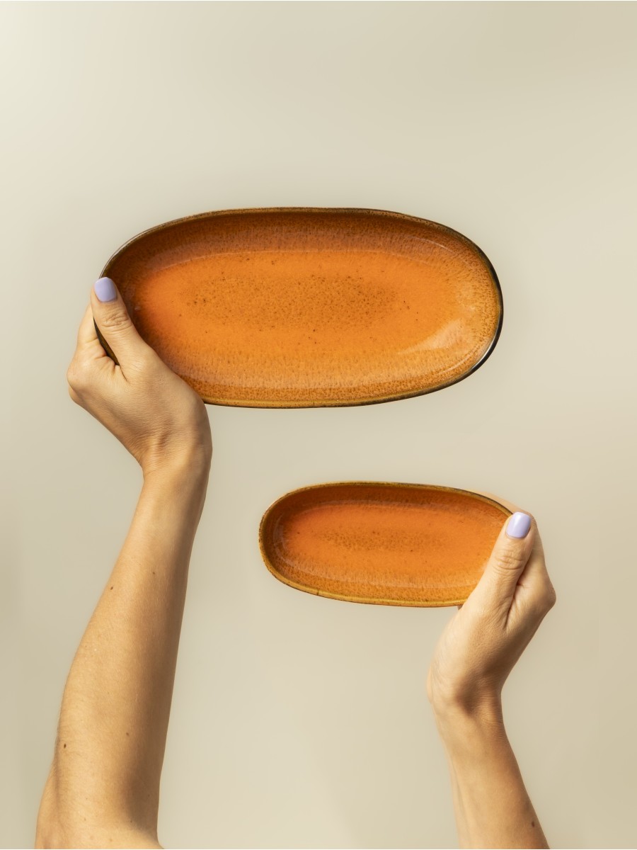 Oval Serving (2 sizes) - Set of 8  - Flower Seeds