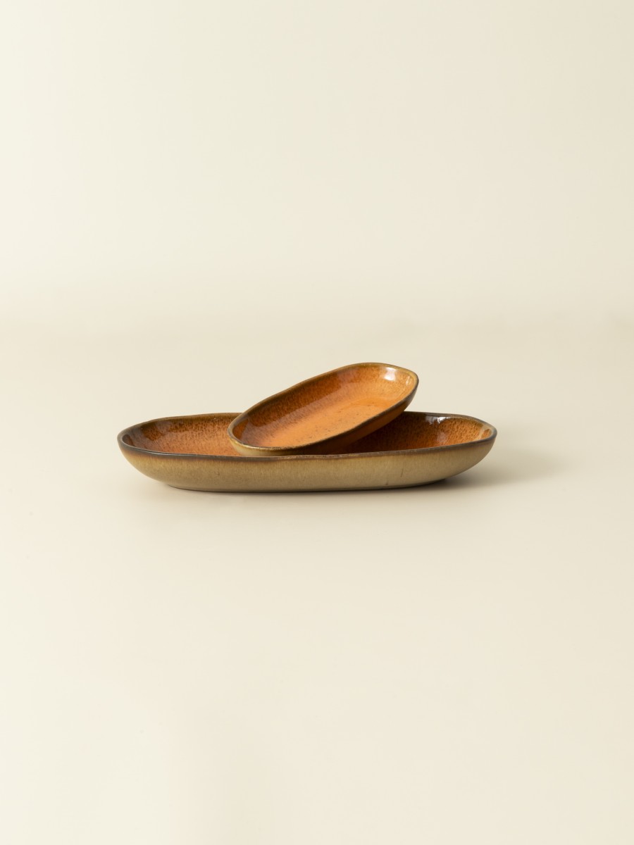 Oval Serving (2 sizes) - Set of 8  - Flower Seeds