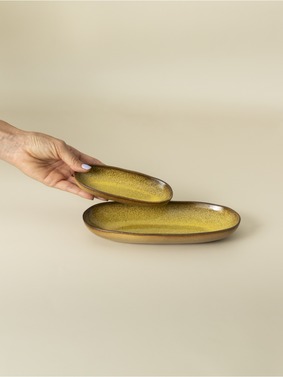 Oval Serving (2 sizes) - Set of 8  - Flower Seeds