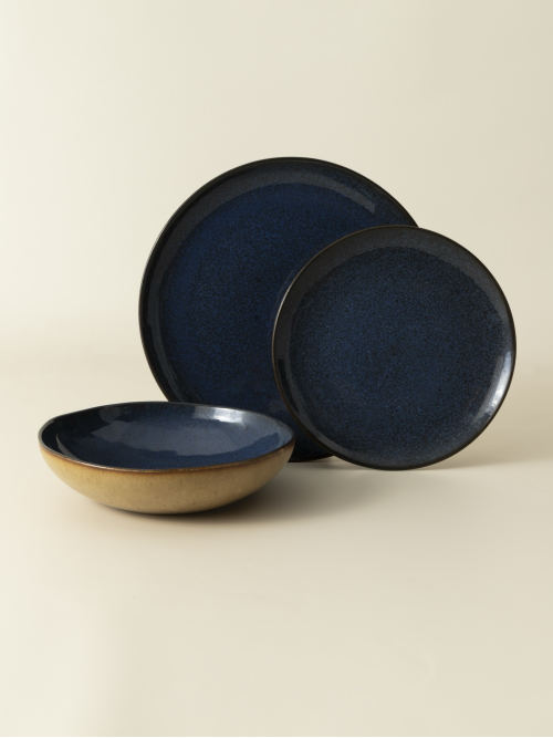 Set de 12 piezas con plato para pasta  - Flower Seeds