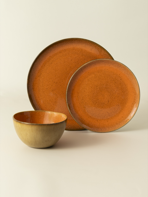 Conjunto 12 Peças com Taça Cereais - Flower Seeds