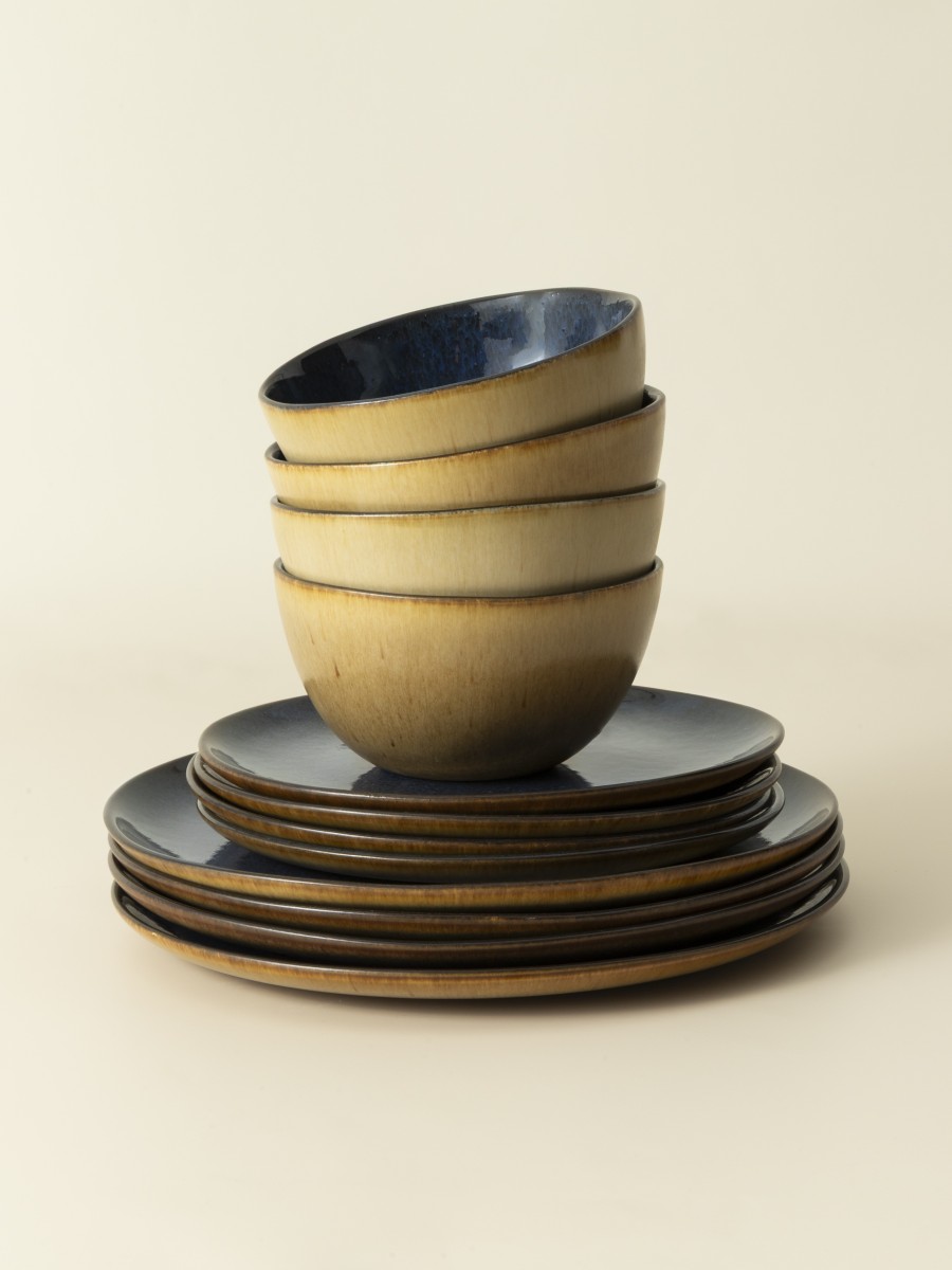 Conjunto 12 Peças com Taça Cereais - Flower Seeds