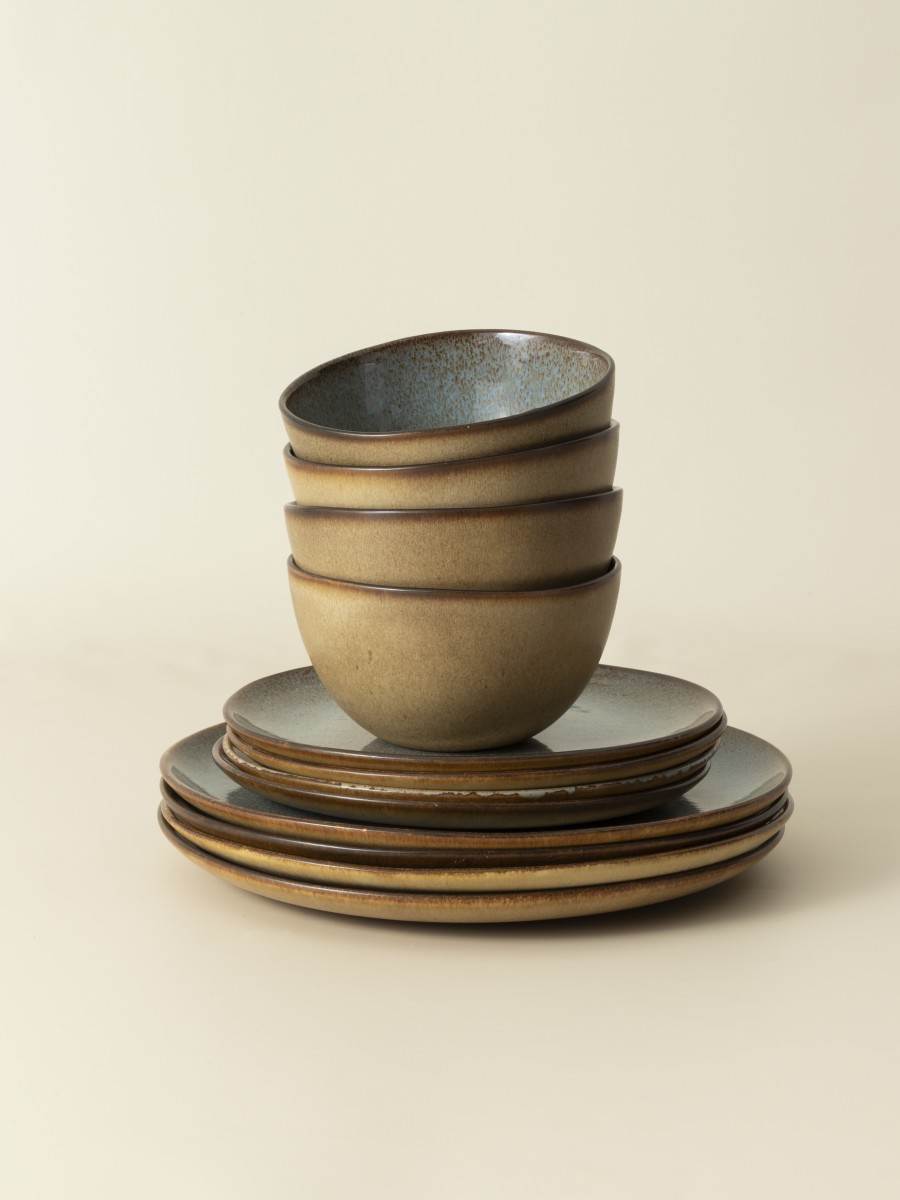 Set de 12 piezas con bol para cereales  - Flower Seeds