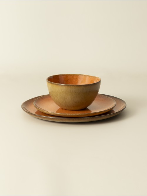 Conjunto 12 Peças com Taça Cereais - Flower Seeds