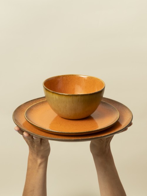 Conjunto 12 Peças com Taça Cereais - Flower Seeds