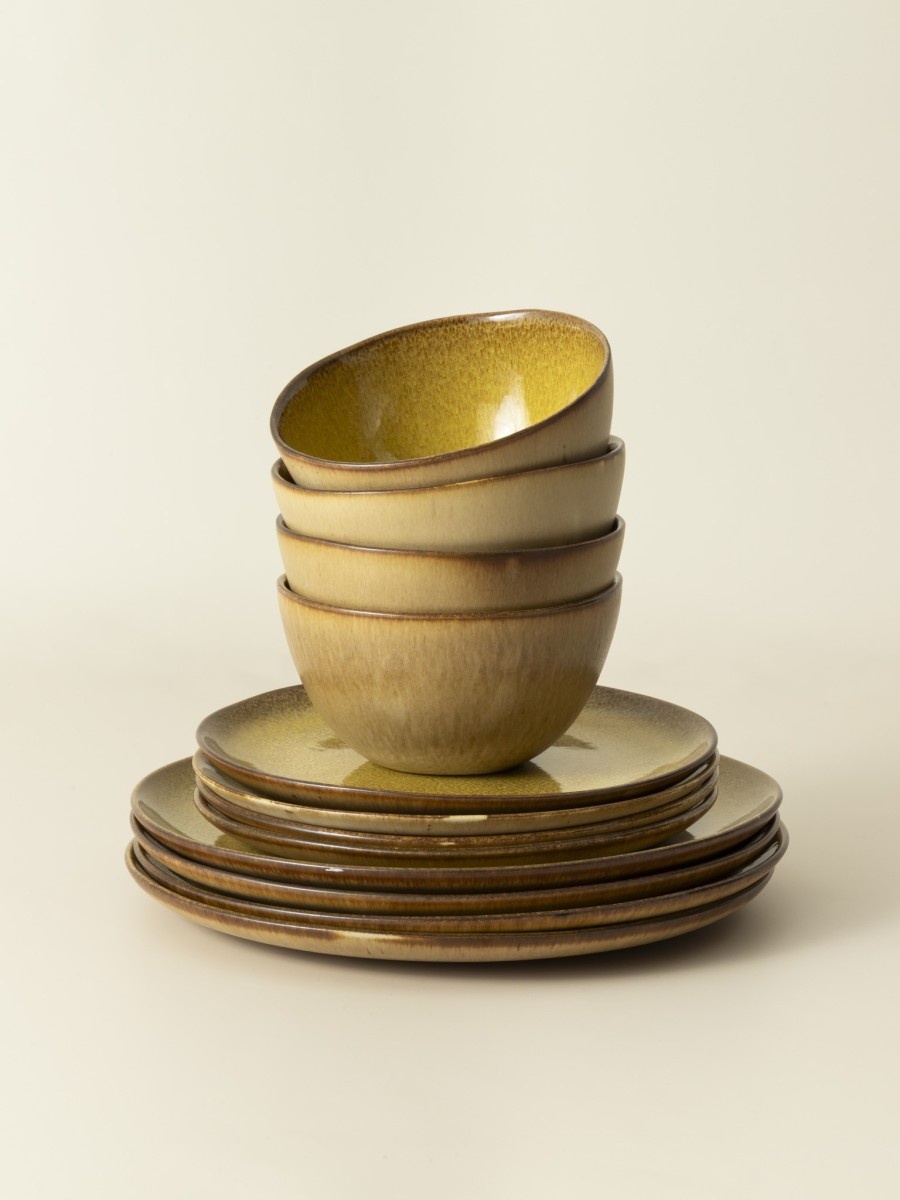 12 Piece Set with Cereal Bow - Flower Seeds