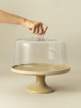 Set - Cake Stand + Glass Dome - Corals + Flower Seeds