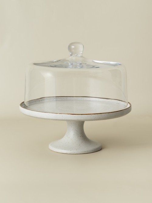 Set - Cake Stand +  Dôme Verre  - Sail