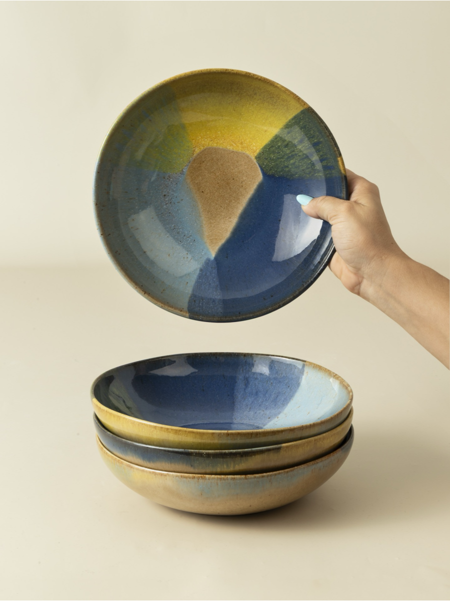 Conjunto 12 Peças com Prato Pasta - Corals