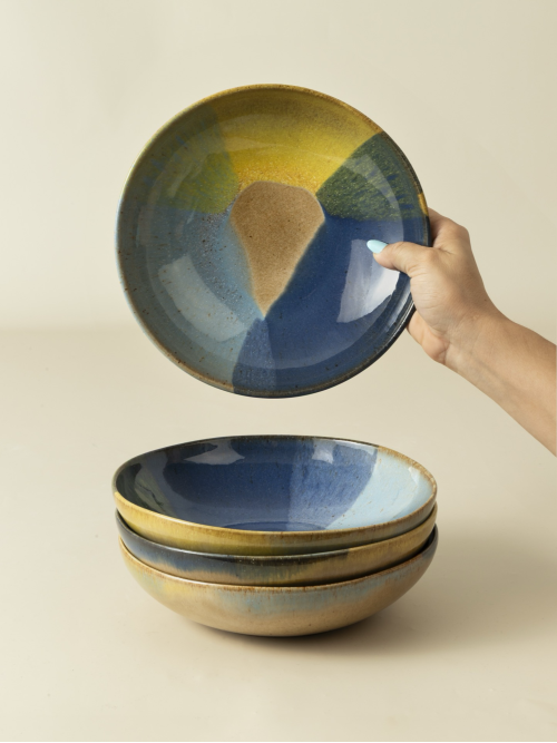 Conjunto 12 Peças com Prato Pasta - Corals