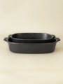 Lot de 2 plats de cuisson