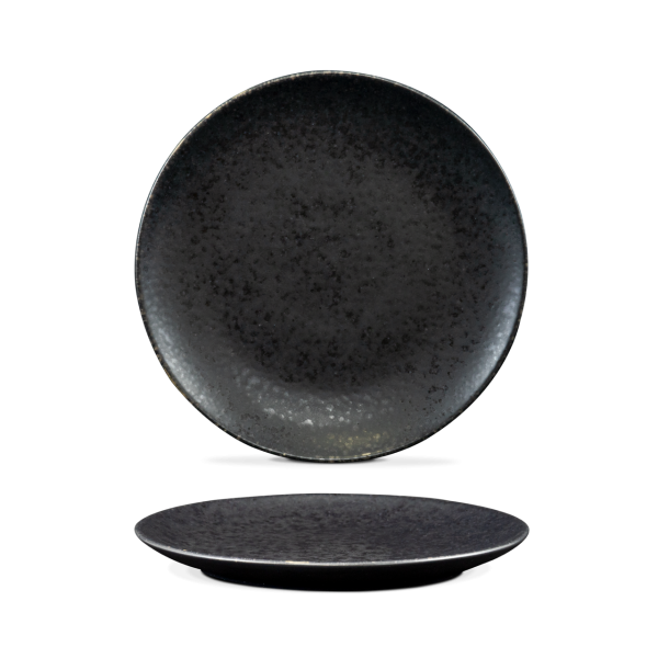 Prato Sobremesa - Black Stone - terrafina ® stoneware by ceramirupe