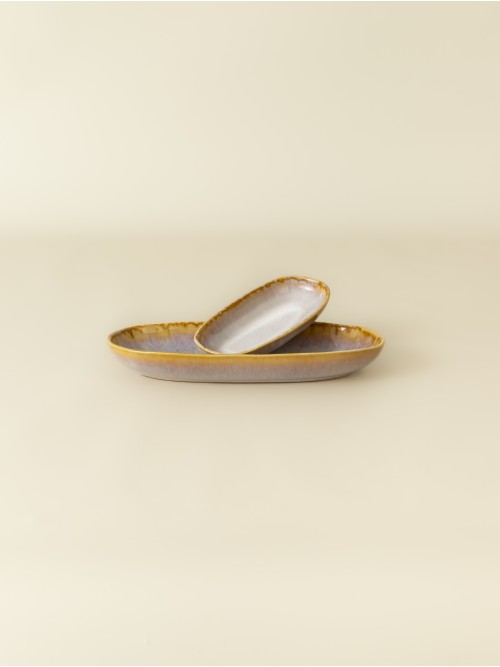 Plat ovale (2 tailles) - lot de 8 - Amazonia