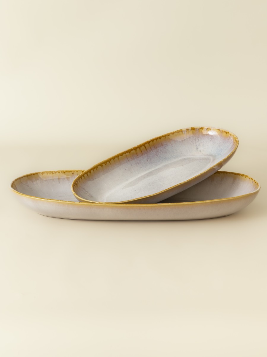 Plat ovale (2 tailles) - Lot de 2 - Amazonia