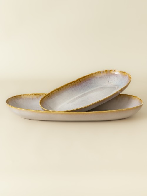 Plat ovale (2 tailles) - Lot de 2 - Amazonia