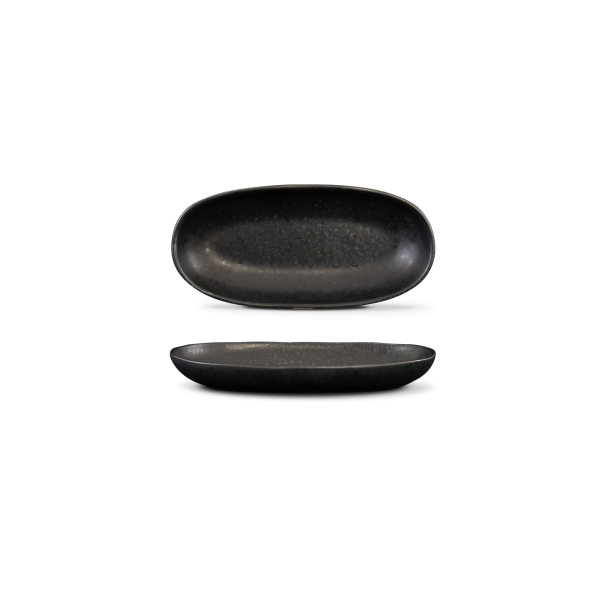 Travessa Oval Mini - Black Stone - terrafina ® stoneware by ceramirupe