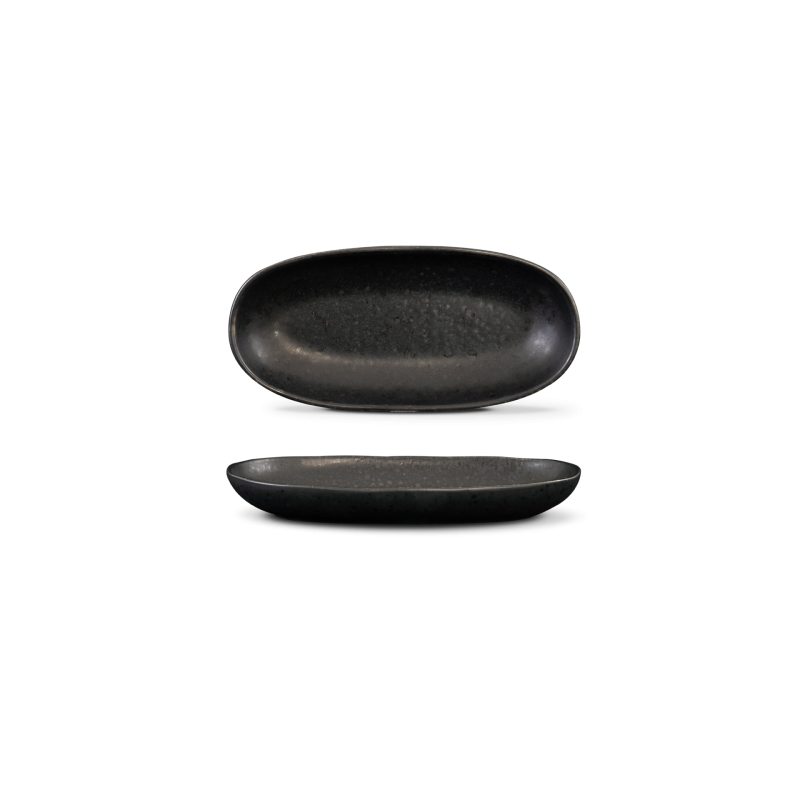 Travessa Oval Mini - Black Stone - terrafina ® stoneware by ceramirupe
