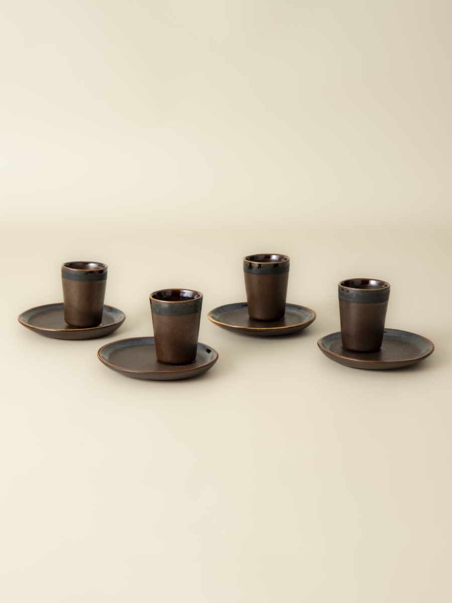 Espresso Cup & Saucer Set - Coffee