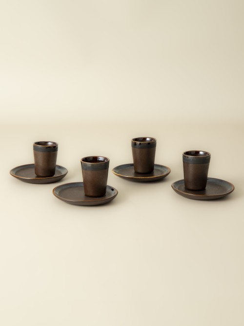 Espresso Cup & Saucer Set - Coffee