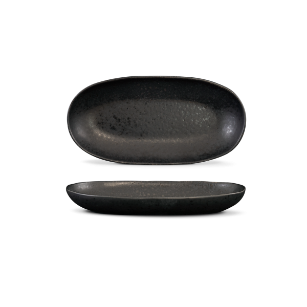 Travessa Oval Pequena - Black Stone - terrafina ® stoneware by ceramirupe