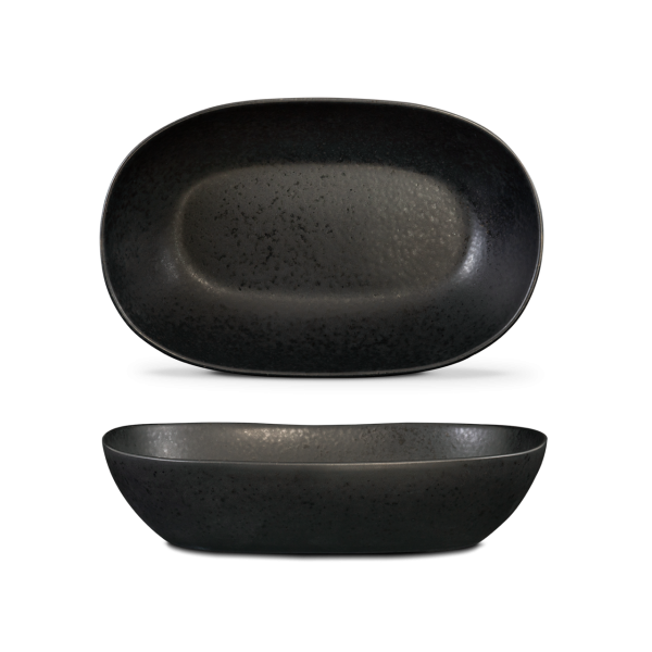 Travessa Oval Funda Grande - Black Stone - terrafina ® stoneware by ceramirupe