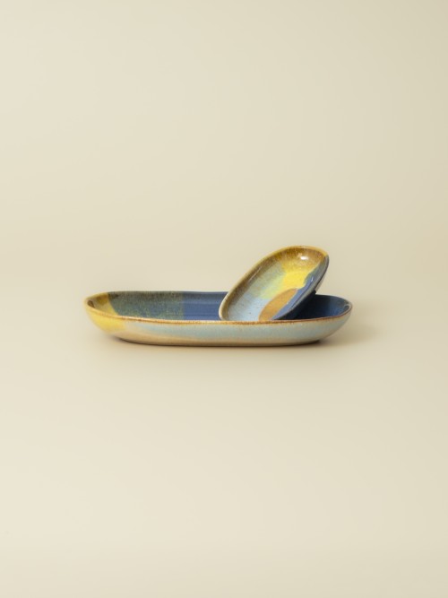 Fuentes ovaladas (2 tamaños) - Juego de 8 - Corals