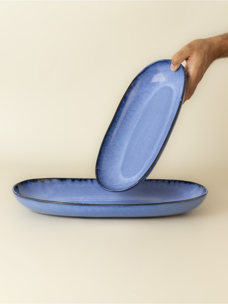 Plat ovale (2 tailles) - Lot de 2 - Amazonia