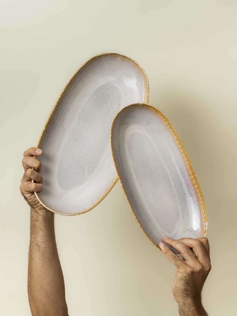 Plat ovale (2 tailles) - Lot de 2 - Amazonia