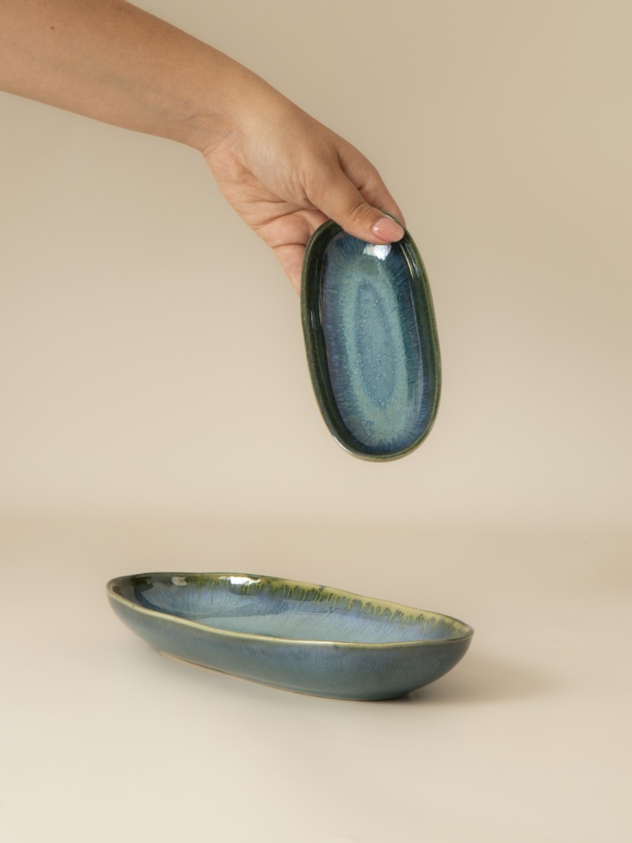 Plat ovale (2 tailles) - lot de 8 - Amazonia