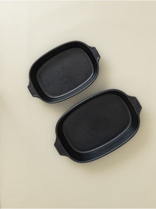 Lot de 2 plats de cuisson