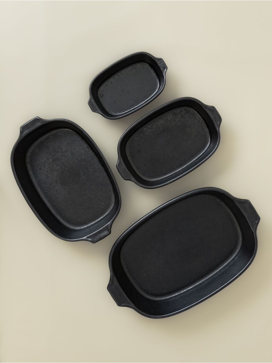 Lot de 4 plats à four