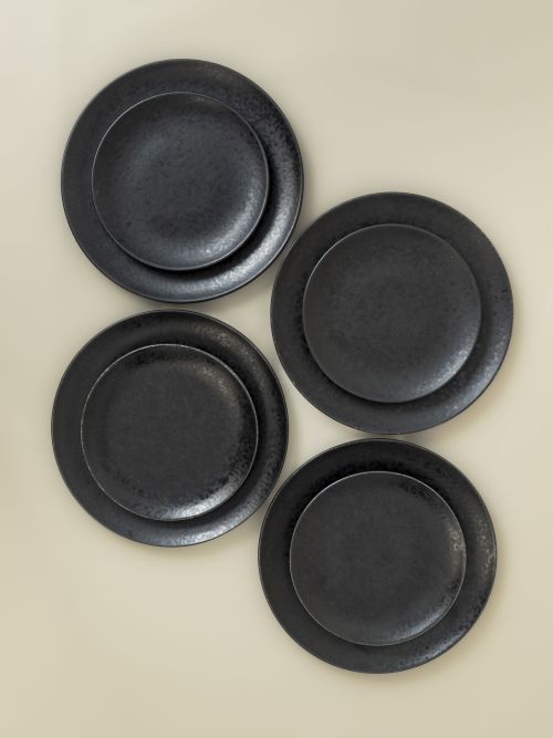 Conjunto 12 Peças com Prato Pasta - Black Stone
