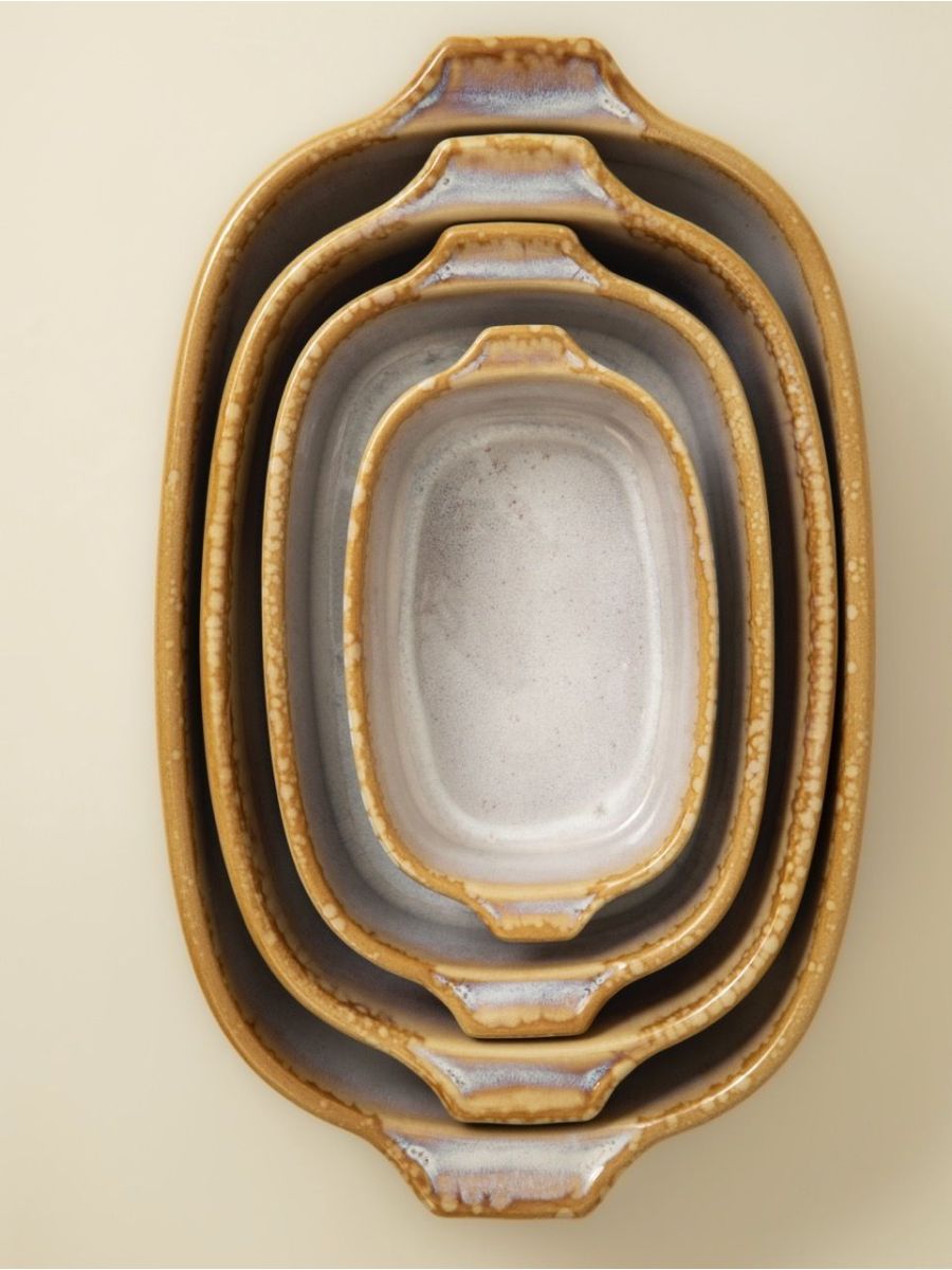 Lot de 4 plats à four