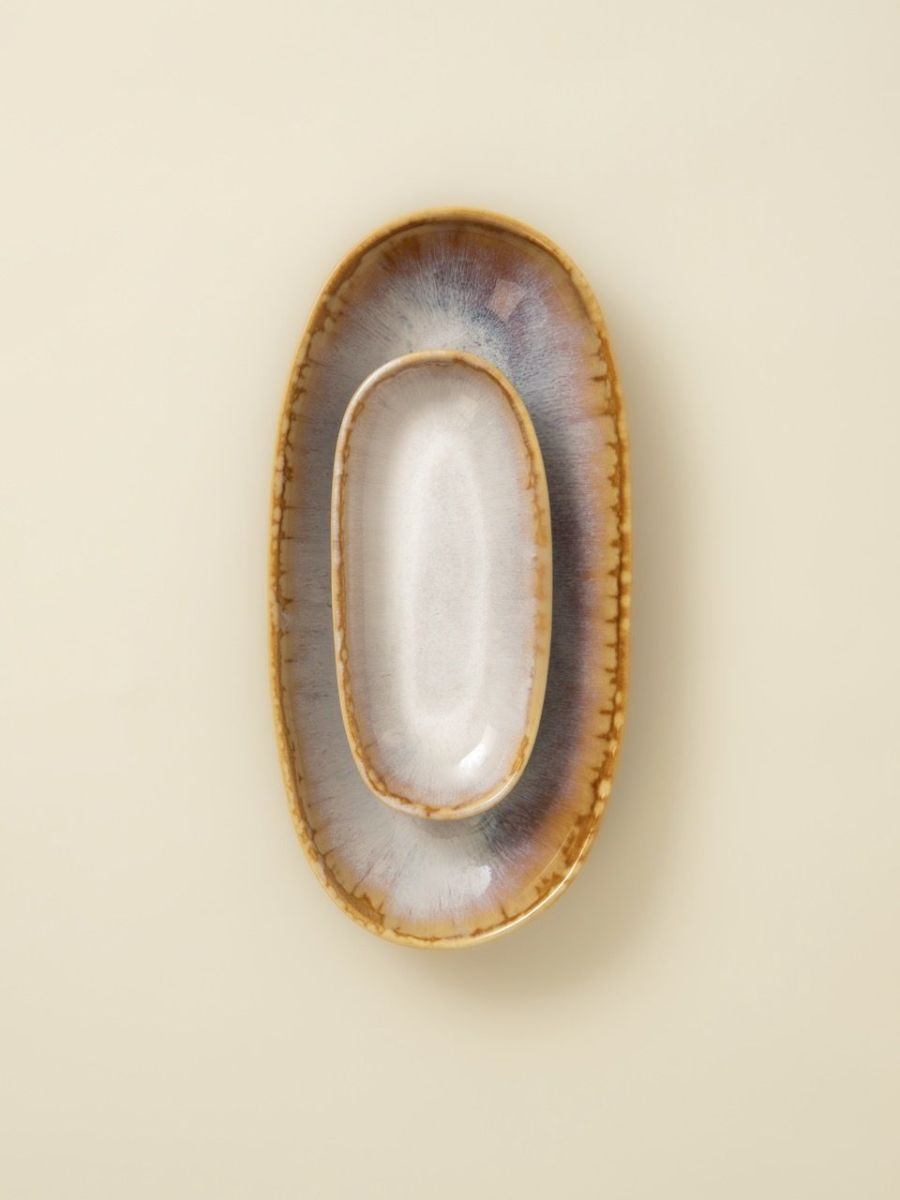 Plat ovale (2 tailles) - lot de 8 - Amazonia