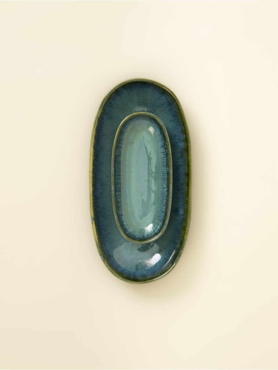 Plat ovale (2 tailles) - lot de 8 - Amazonia