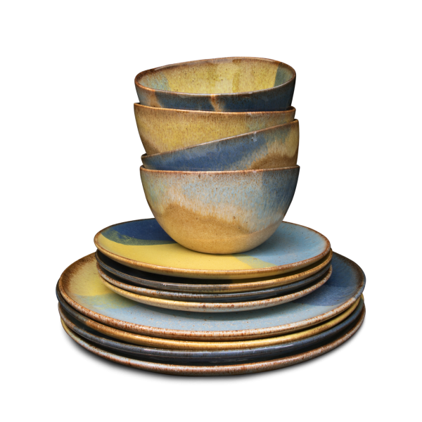 Conjunto 12 Peças com Taça Cereais - Corals - terrafina ® stoneware by ceramirupe