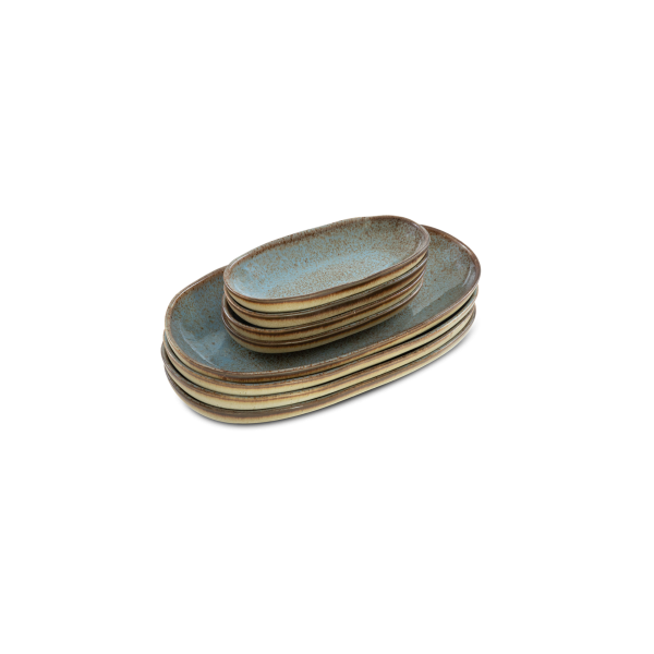 Oval Serving (2 sizes) - Set of 8  - Flower Seeds