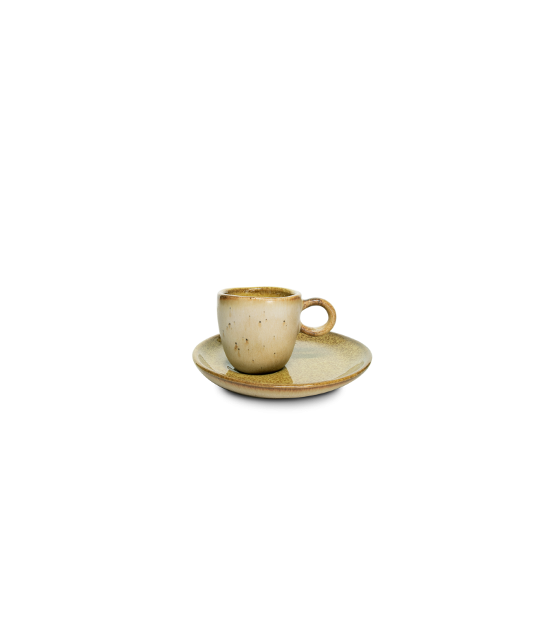 Taza de café y platillo - Flower Seeds