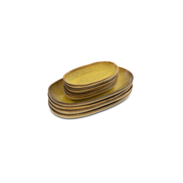 Oval Serving (2 sizes) - Set of 8  - Flower Seeds