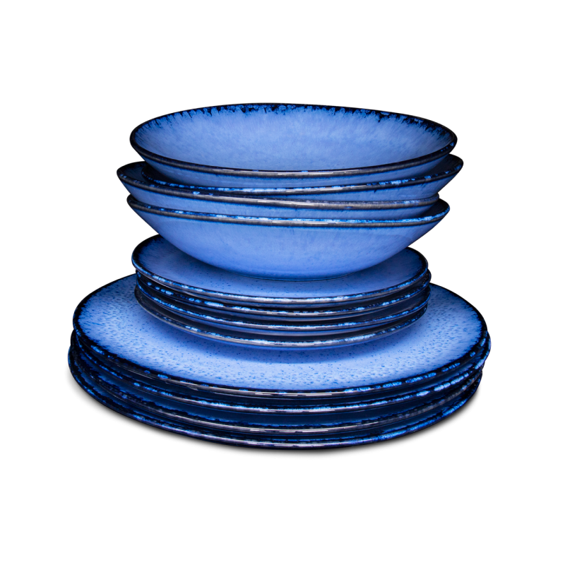 Set de 12 piezas con plato para pasta  - Amazonia